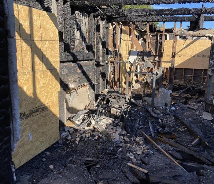 Fire Damage Board Up in Cienega, CA